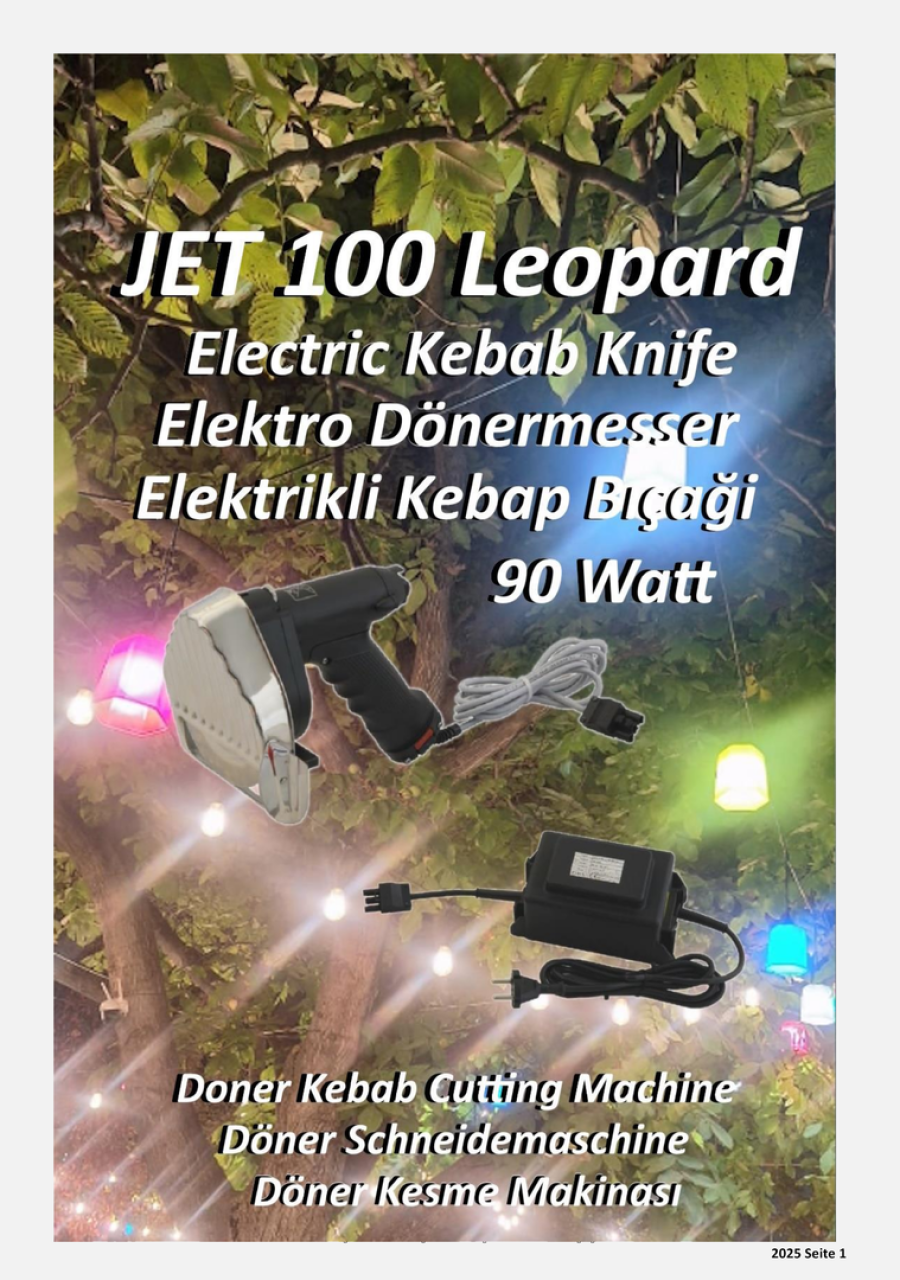 Price list, Preis Liste, Fiyat listesi, JET 100