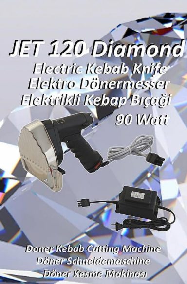 Elektrisches Dönermesser Jet 120 Diamond – Profi Kebabschneider