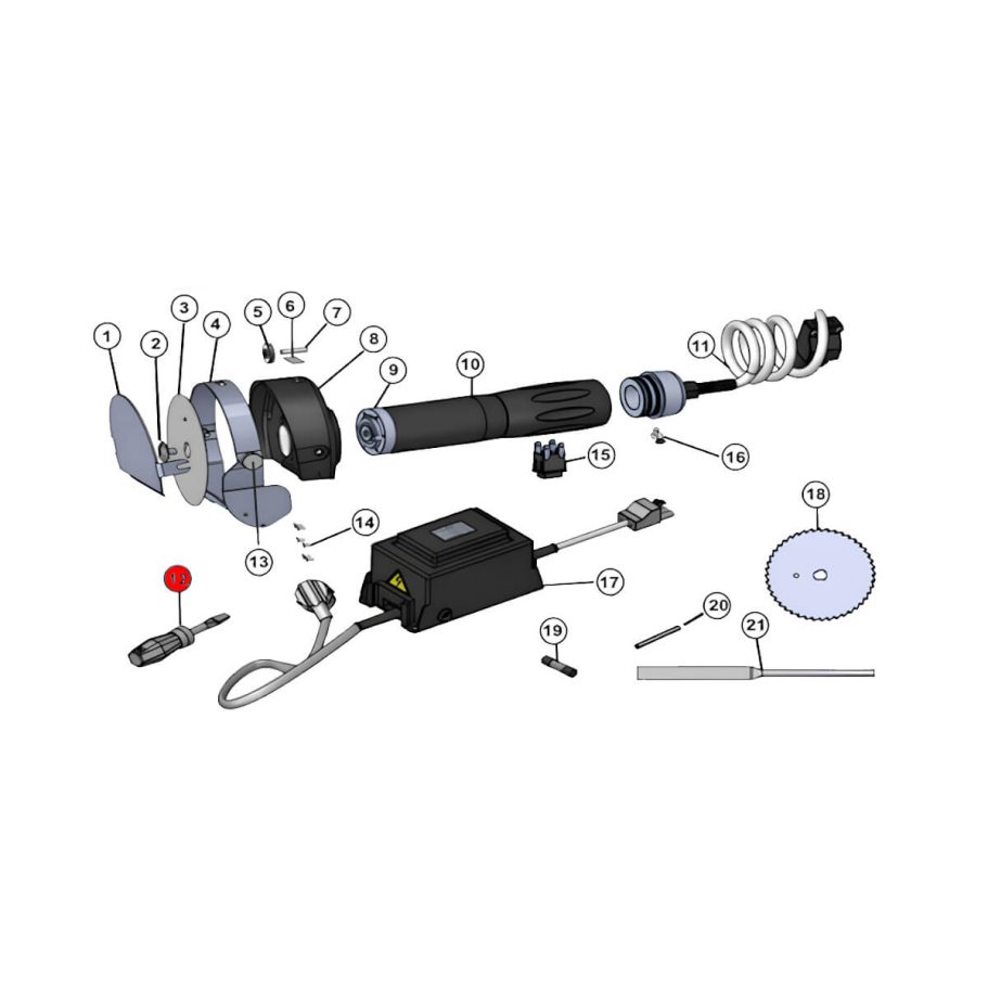 STA-015-012 Schlitz Schraubendreher Schlitz Schraubendreher für Jet 90 Star – Ersatzteil für Kebab-Messer