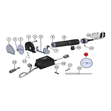Ersatzteil Döner Messer für JET 80 Naomi – Artikel-Nr. NAO-019-018 Rundmesser Verzahnt Außen: Ø 80 mm
