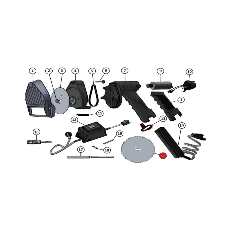 TIG-076-015 Rundmesser Ø100 mm gezahnt Rundmesser Ø100 mm gezahnt für Jet 100 Tiger – Ersatzteil für Kebab-Messer