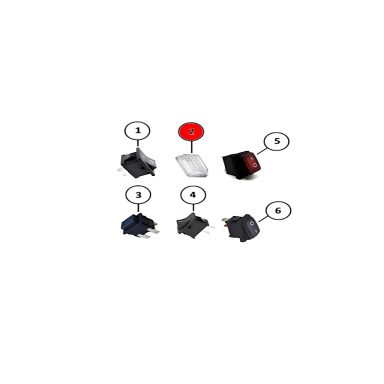 Ersatzteil Döner Messer für JET 80 Naomi – Artikel-Nr. NAO-037-035 Schutzkappe (L x B x H) 25 x 19 x 8 mm