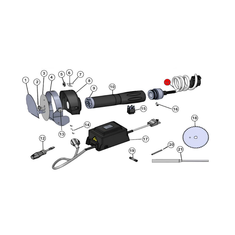 KIN-011-011 Anschlusskabel Satz Anschlusskabel Satz für Jet 90 King – Ersatzteil für Kebab-Messer