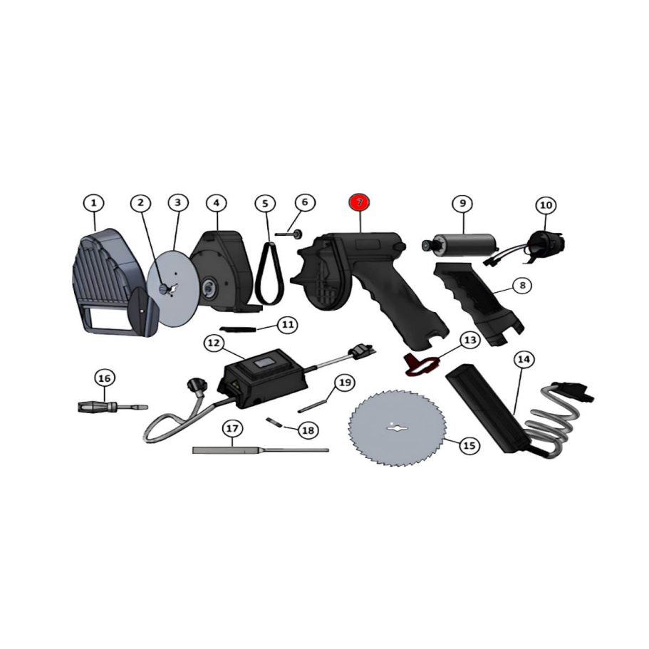 Griff Gehäuse – Jet 100 Leopard Ersatzteil für Gyrosmesser Griff Gehäuse für Jet 100 Leopard – Ersatzteil für Gyrosmesser