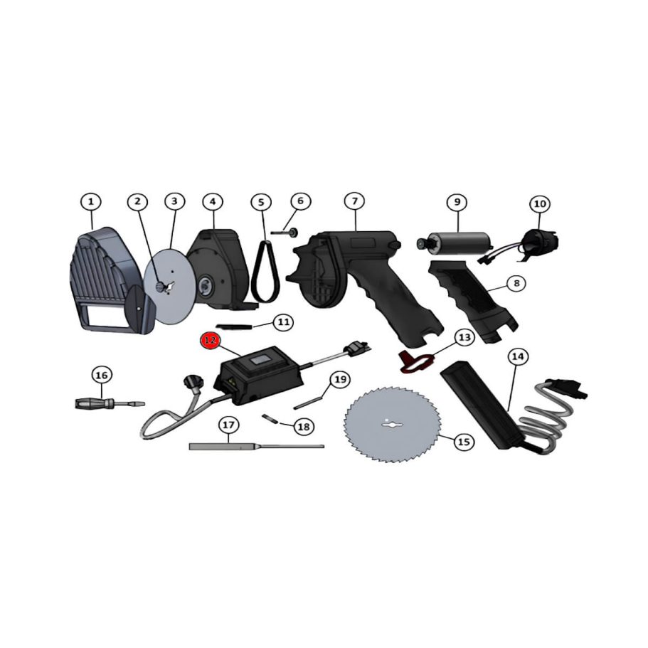 DIA-017-012 Trafo Netzteil 18 VDC 6,3 A 230V 50 Hz. Trafo Netzteil 18 VDC 6,3 A 230V 50 Hz - Ersatzteil für Dönermesser JET Serie