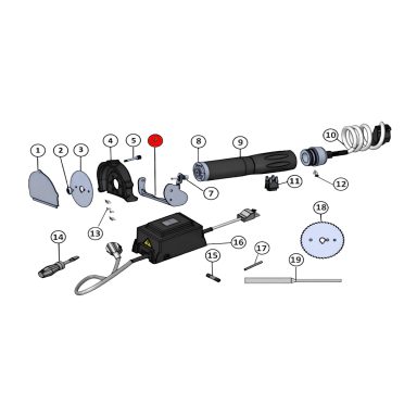 Ersatzteil Döner Messer für JET 80 Naomi – Artikel-Nr. NAO-006-006 Verstell bügeln