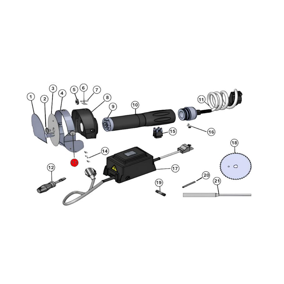 STA-053-013 Rändel Schraube M5 Rändel Schraube M5 für Jet 90 Star – Ersatzteil für Kebab-Messer