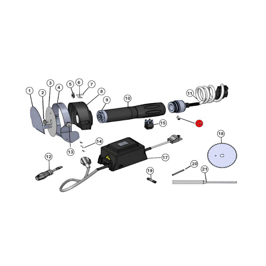 KIN-013-016 Schraube M4 Schraube M4 für Jet 90 King – Ersatzteil für Kebab-Messer