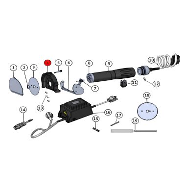 Ersatzteil Dönermesser für JET 80 Naomi – Artikel-Nr. NAO-004-004 Messer Kopfgehäuse