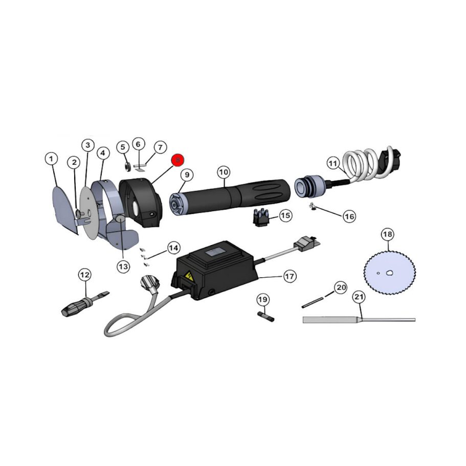 Messergehäuse – Jet 90 King – Ersatzteil für Kebab-Messer Messergehäuse für Jet 90 King – Ersatzteil für Kebab-Messer