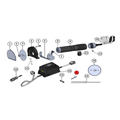 Ersatzteil Döner Messer für JET 80 Naomi – Artikel-Nr. NAO-018-017 Messer Halter Stift