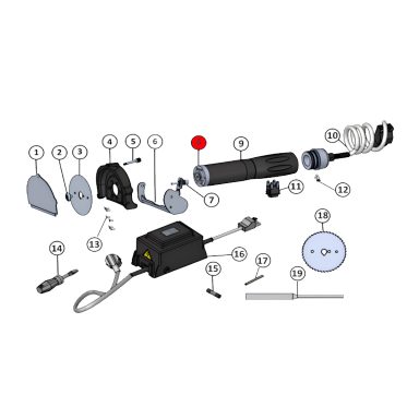 Ersatzteil Dönermesser für JET 80 Titanic – Artikel-Nr. TIT -007-007 Motor mit Getriebe 18 Volt 90 Watt