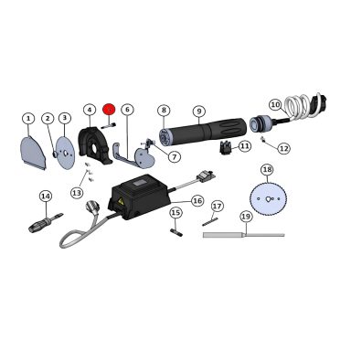 Ersatzteil Döner Messer für JET 80 Naomi – Artikel-Nr. NAO-005-005 Deckelbefestigungsschraube