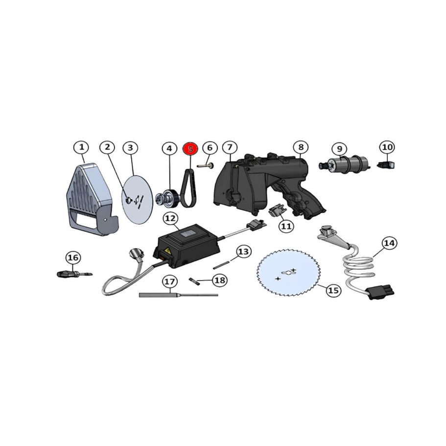 Zahnriemen 225 Z – JET 120 Herkules Zahnriemen 225 Z für Dönermesser JET 120 Herkules – Ersatzteil zur Reparatur