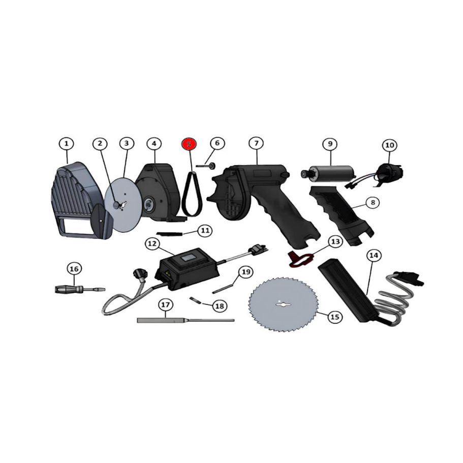 DIA-063-005 Zahnriemen 240 Z Zahnriemen - Ersatzteil für Dönermesser JET Serie