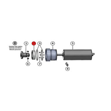 Ersatzteil Döner Messer für JET 80 Naomi – Artikel-Nr. NAO-022-021 Wellendichtung