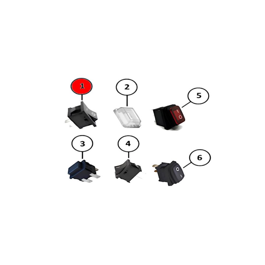 STA-036-036 Kippschalter Ein / Aus Kippschalter Ein / Aus für Jet 90 Star – Ersatzteil für Kebab-Messer