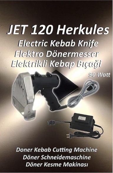 Elektrisches Dönermesser Jet 120 Herkules – Profi Kebabschneider für Gastronomie