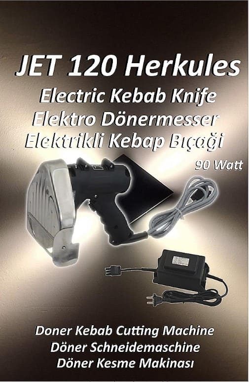 Elektrisches Dönermesser JET 120 Herkules – Profi Kebabschneider