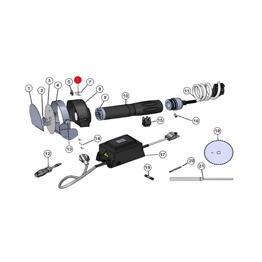 STA-050-006 Rändel Blech Rändel Blech für Jet 90 Star – Ersatzteil für Kebab-Messer