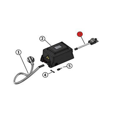 Ersatzteil Döner Messer für JET 80 Naomi – Artikel-Nr. NAO-043-042 Kabel Stecker weiblich 30 cm