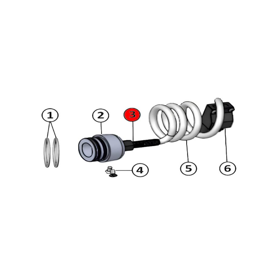 STA-032-032 Knickschutz PG8 Knickschutz PG8 für Jet 90 Star – Ersatzteil für Kebab-Messer